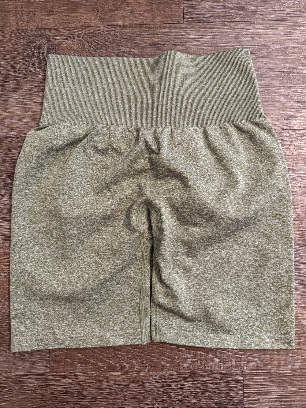 NVGTN Olive Green High-Waist Athletic Shorts